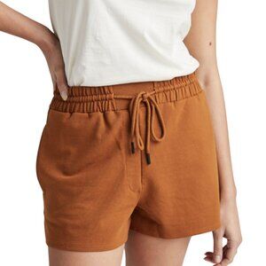 RicherPoorer orange terry high-rise sweatshorts size S